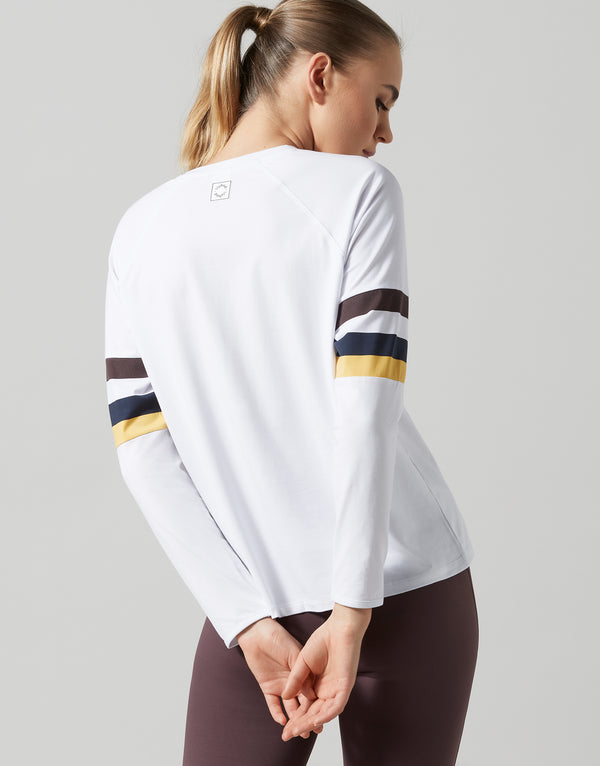 Lilybod Anna Long Sleeved Top White