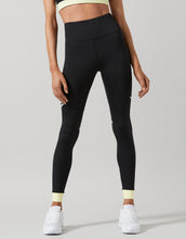 Lilybod Ariel Leggings Black, Slate & Lemon - Sale Item