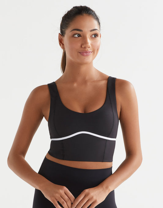 Lilybod Ava-R Long Sports Bra Black