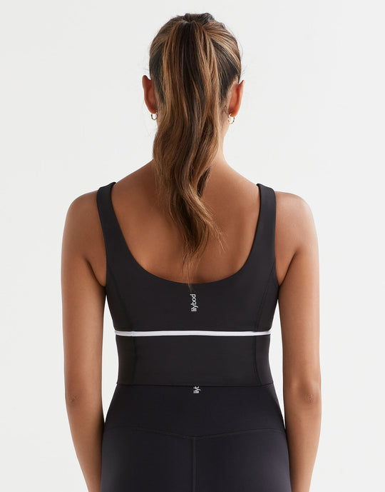 Lilybod Ava Longline Sports Bra Black