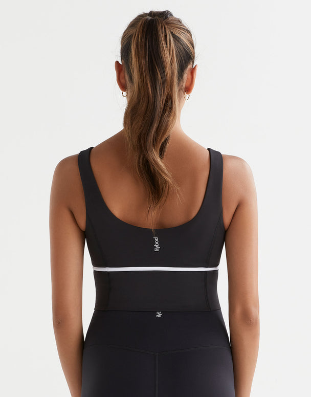 Lilybod Ava Longline Sports Bra Black