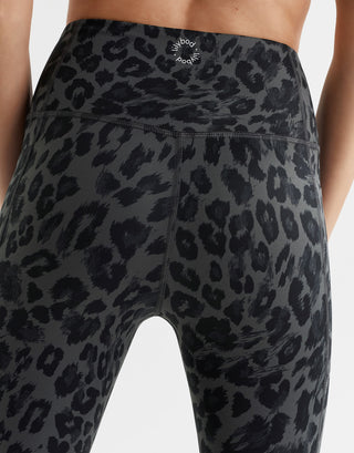 Lilybod grey leopard print leggings.