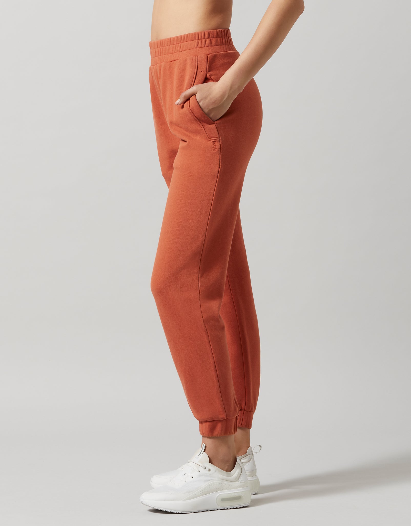 Lilybod Elliiott Copper Wash joggers on a white background