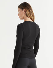 Lilybod Fiona Ribbed Long Sleeved Top Black