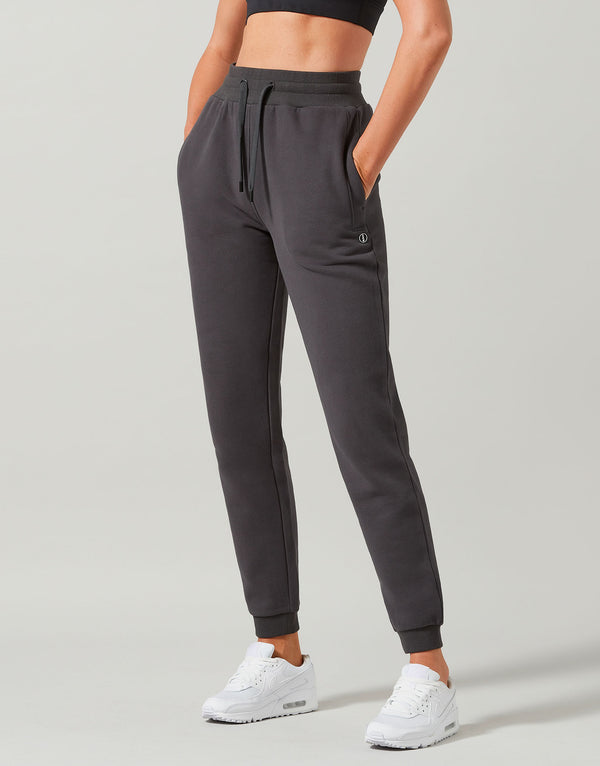 Lilybod Georgie Fleece Sweatpants Obsidian Gray