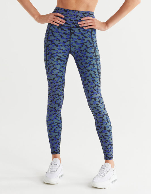 Lilybod Josi Leggings Blue Forest Print