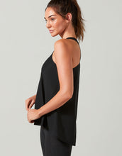 Lilybod Kendall Mesh Tie-Up Tank Black