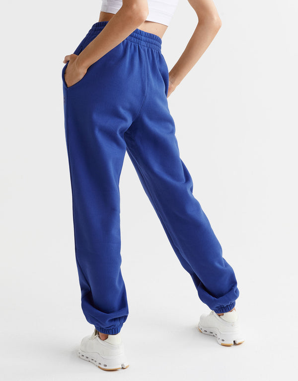 Lilybod Lucy Fleece Sweatpants Size XS Blue Bolt