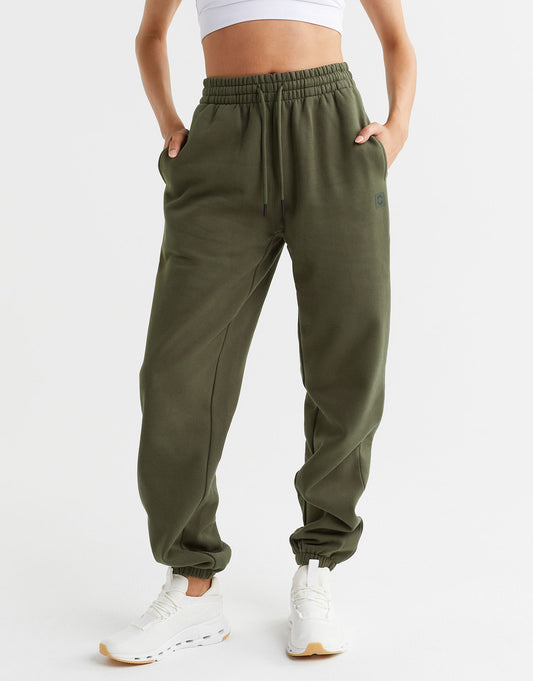 Lilybod Lucy Fleece Sweatpants Olivine - Sale Item