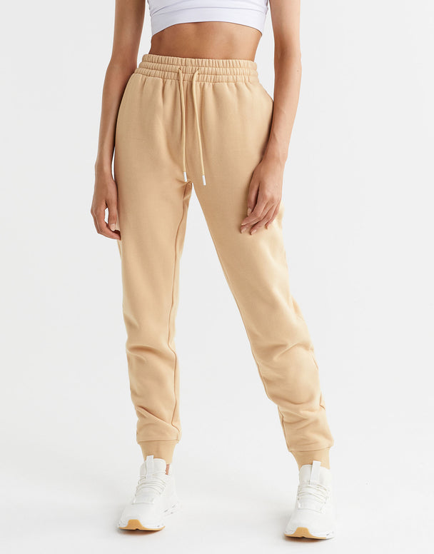 Lilybod Millie Classic Fleece Sweatpants Almond- Sale Item
