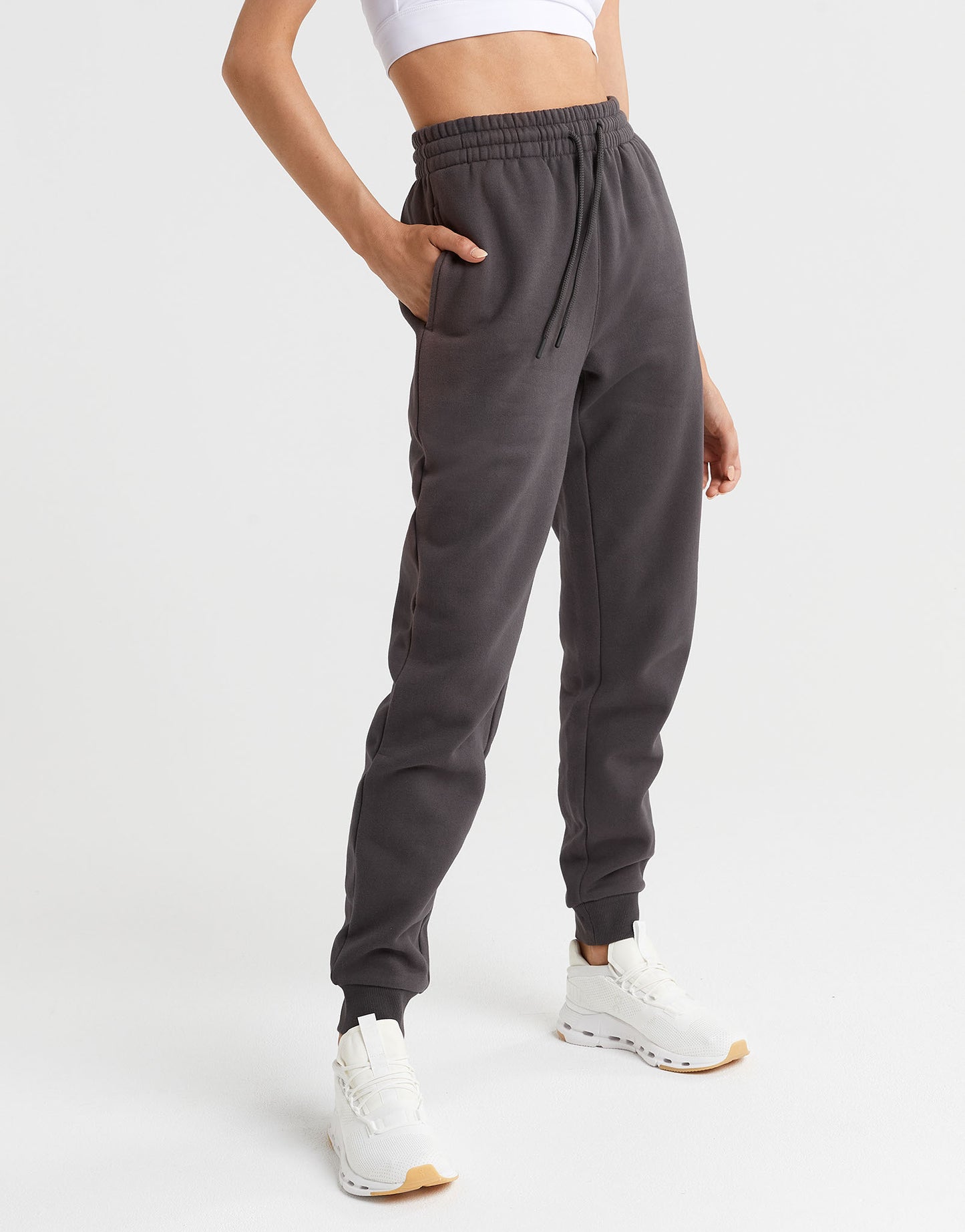 Lilybod Millie Fleece Sweatpants Coal Gray