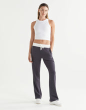Lilybod Nikki Wide Leg Relaxed Fit Joggers Charcoal Stripe - Sale Item
