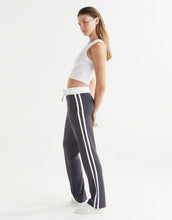 Lilybod Nikki Wide Leg Relaxed Fit Joggers Charcoal Stripe - Sale Item