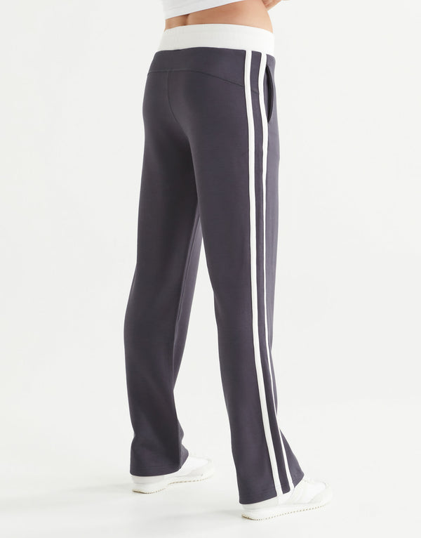Lilybod Nikki Wide Leg Relaxed Fit Joggers Charcoal Stripe - Sale Item