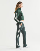 Lilybod Nikki Wide Leg Jogger Deep Green Stripe