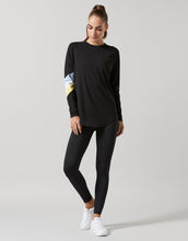 Lilybod Nikki Long Sleeved Top Black Citrus