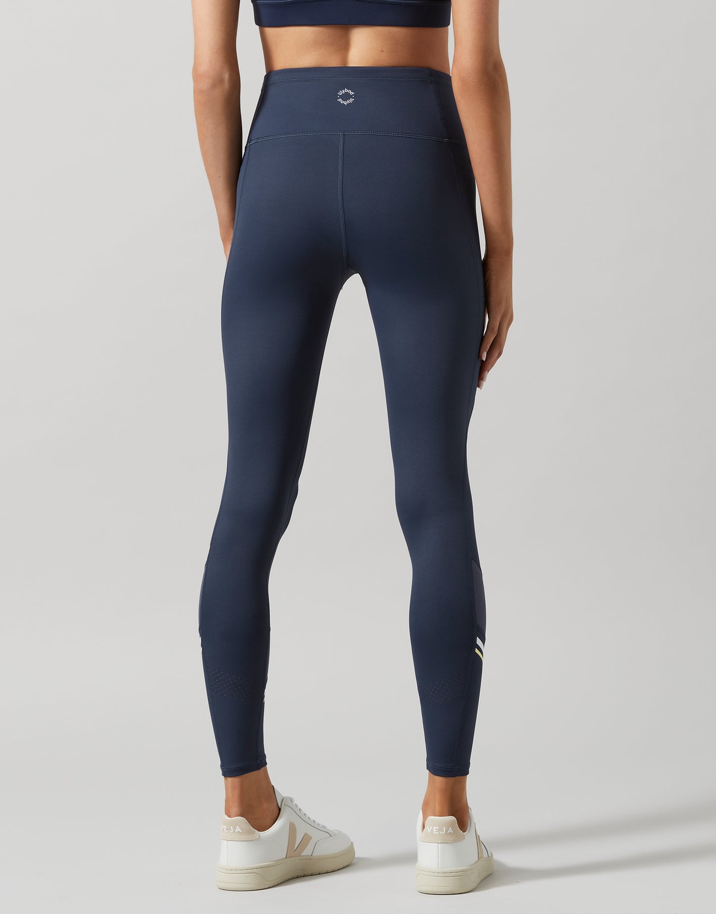 Lilybod Nile Leggings White, Blue Nights & Lemon