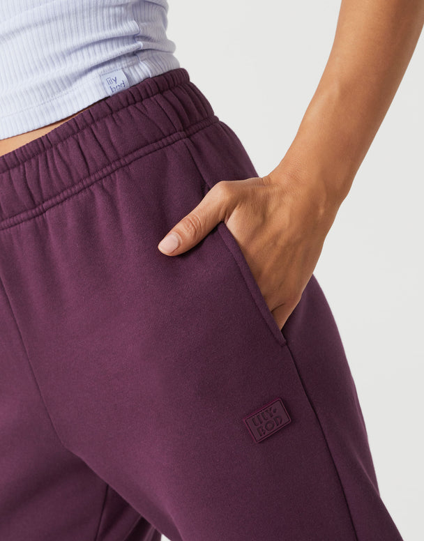 Lilybod Olivia Loose Fit Jogger - Ox Plum