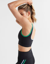 Lilybod Olivia Sports Bra Tarmac Black, Electric Green & Bell Blue - Sale Item