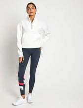 Lilybod Rihanna 1/4 Zip Up Cotton Sweater Off White