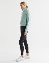 Lilybod Rihanna 1/4 Zip Up Sweater Sage Green