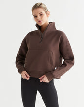 Lilybod Rihanna 1/4 Zip Up Sweater Oak - Sale Item