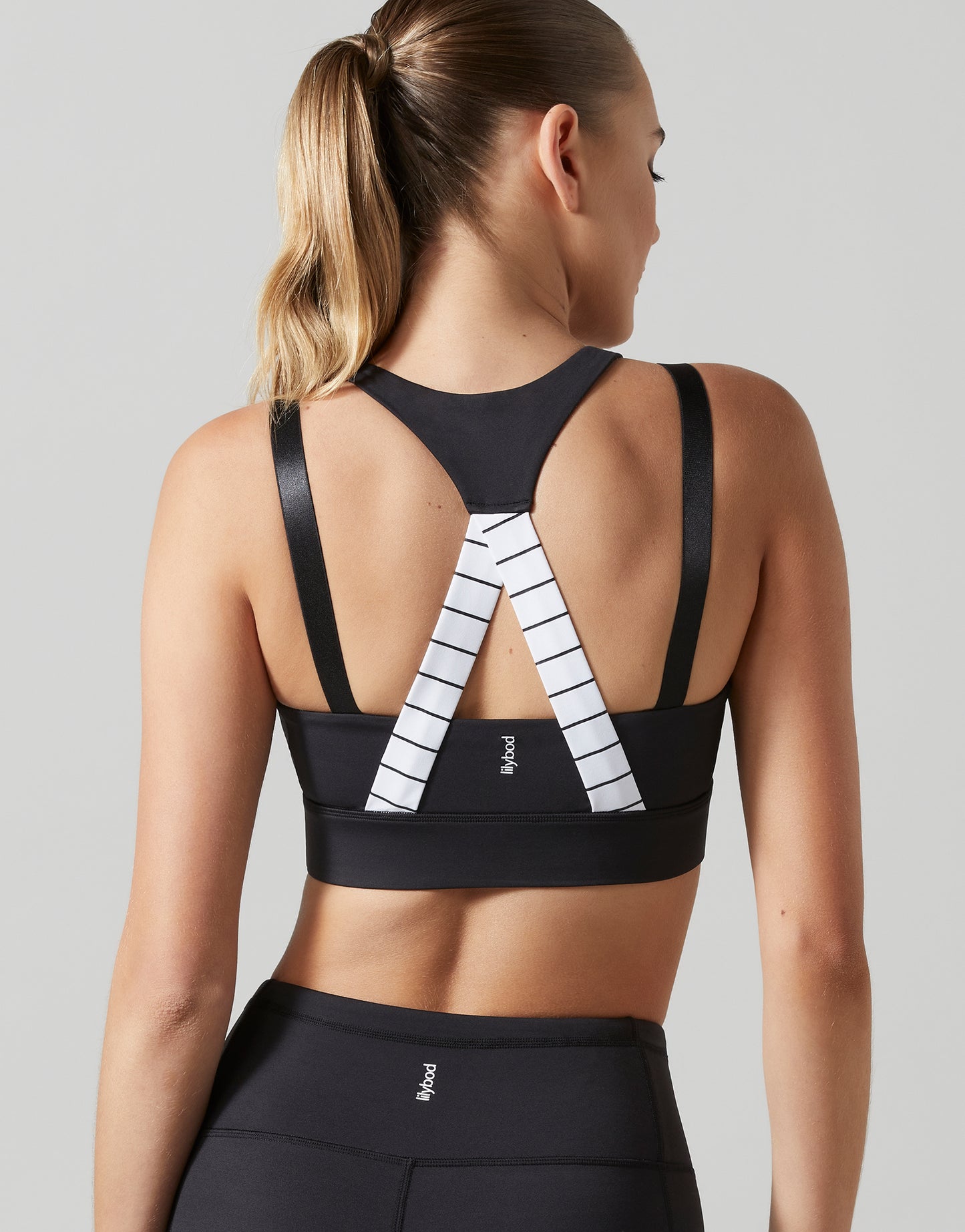 Lilybod Saxon Sports Bra Smoke Black