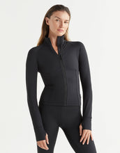 Lilybod Zuri Zip-Thru Contoured Long Sleeved Top Black - Sale Item
