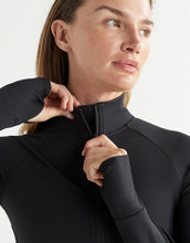 Lilybod Zuri Zip-Thru Contoured Long Sleeved Top Black - Sale Item