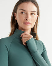 Lilybod Zuri Contoured Zip-Thru Top Deep Green