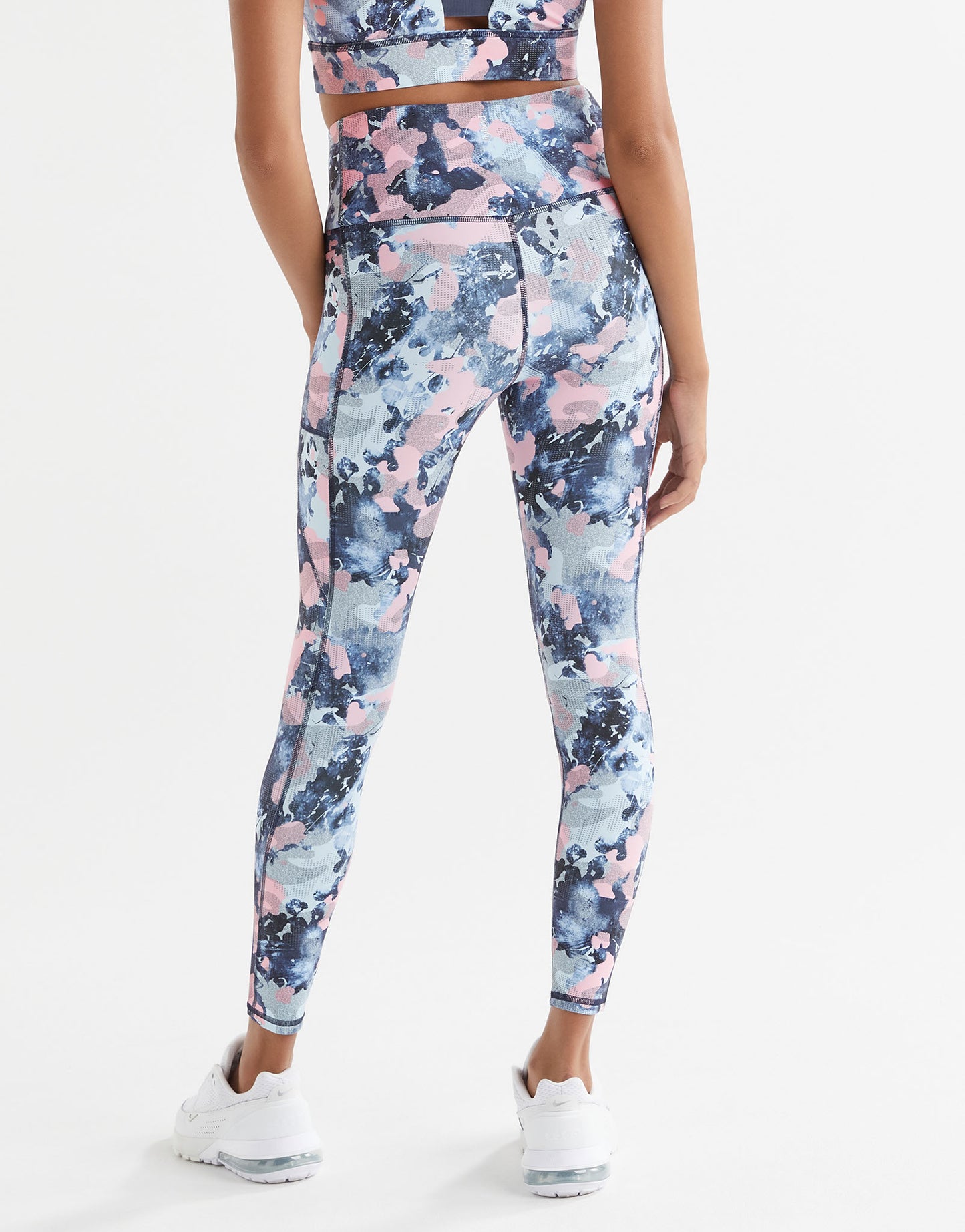 Lilybod Zoe Leggings Blue & Pink Abstract Print