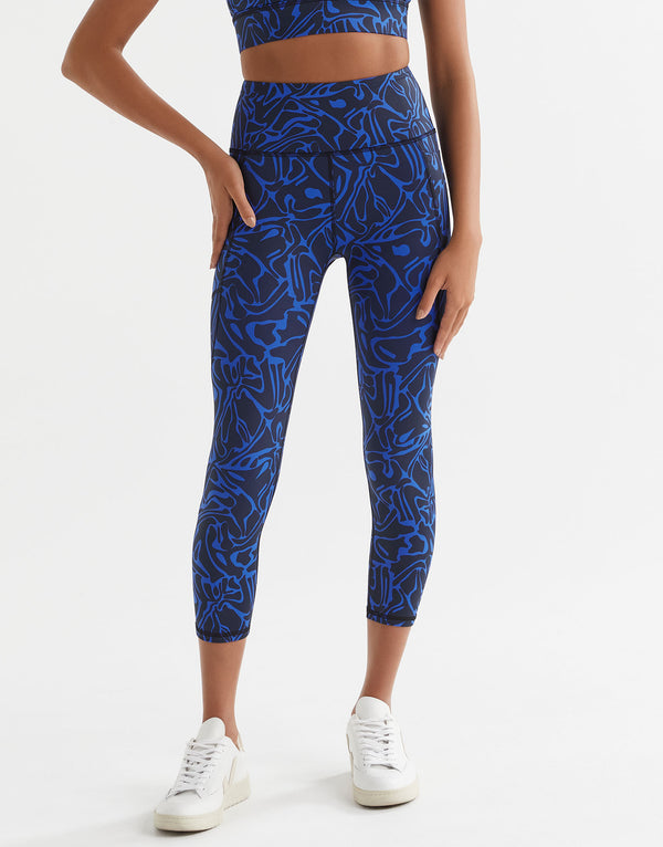 Lilybod Zoe 7/8 Leggings Blue Swirl - Sale Item