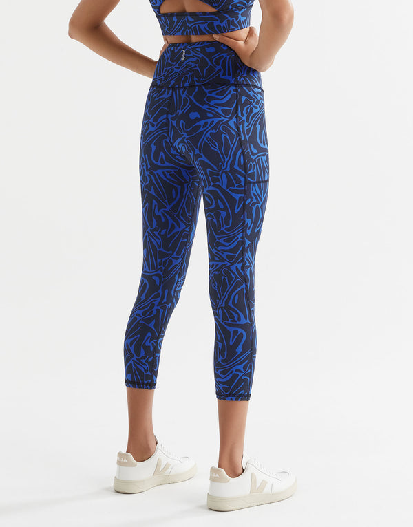Lilybod Zoe 7/8 Leggings Blue Swirl - Sale Item